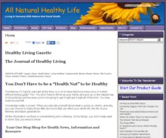 Allnaturalhealthylife.com(All Natural Healthy Life) Screenshot