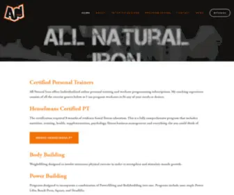 Allnaturaliron.com(All Natural Iron) Screenshot