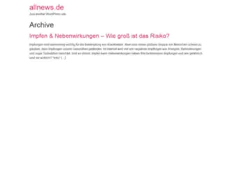 Allnews.de(Just another WordPress site) Screenshot