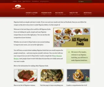 Allnigerianfoods.com(All Nigerian Foods) Screenshot
