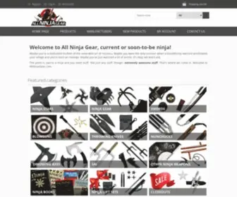 Allninjagear.com(All Ninja Gear) Screenshot