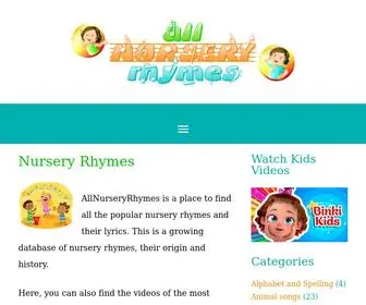 Allnurseryrhymes.com(All nursery rhymes) Screenshot