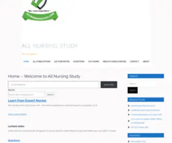 Allnursingstudy.com(All Nursing Study) Screenshot