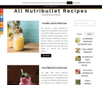 Allnutribulletrecipes.com(All Nutribullet Recipes) Screenshot