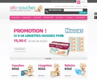 Allo-Couches.com(Vente de couches bébé sur internet) Screenshot