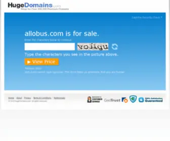 Allobus.com(100% satisfaction guaranteed on every domain we sell. 30) Screenshot