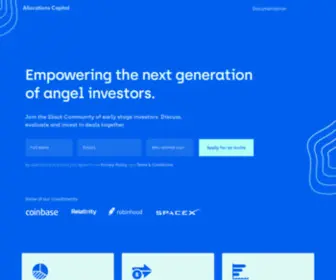 Allocations.capital(Allocations Investor Group For Early Stage Investors) Screenshot