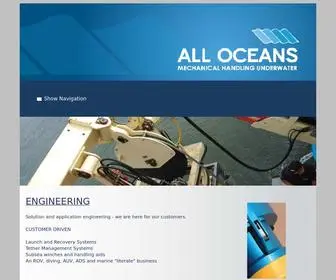 Alloceans.co.uk(All Oceans) Screenshot