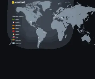 Allocine.com(Select your country) Screenshot