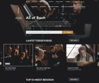 Allofbach.com(All of Bach) Screenshot