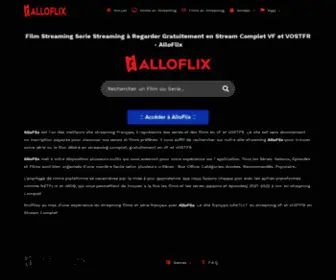Alloflix.com(Voir Gratuitement Film Streaming Et Serie Streaming) Screenshot