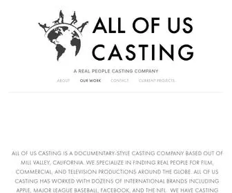 Allofuscasting.com(All of Us Casting) Screenshot