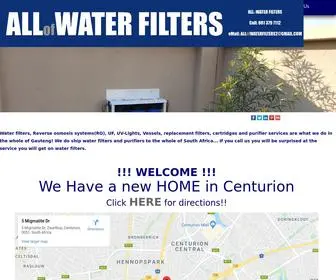 Allofwaterfilters.co.za(Water filters) Screenshot