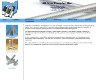 Allohiorod.com(All-Ohio, Manufacturers of Threaded Rod, Threaded Studs and Bent Bolts) Screenshot