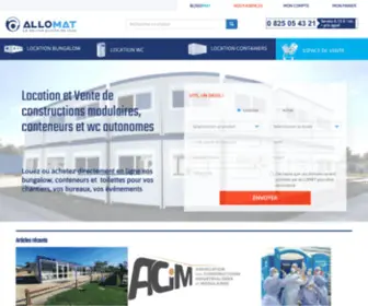 Allomat.fr(Location et Vente de constructions modulaires) Screenshot