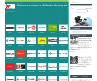 Allonlineshopbd.com(A web portal of all online shopping site) Screenshot