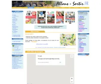 Allons-Sortir.fr(Le site des bons plans et des sorties entre amis) Screenshot