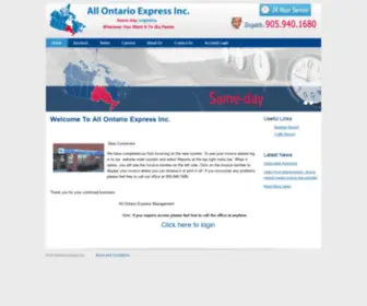 Allontarioexpress.com(All Ontario Express Inc) Screenshot
