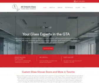 Allontarioglass.ca(Glass installation) Screenshot