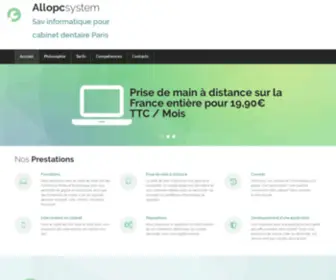 Allopcsystem.com(Allopcsystem Dépannage informatique Cabinet dentaire) Screenshot