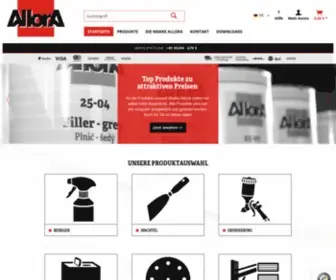 Allora.com(Lackierbedarf günstig kaufen bei AllorA) Screenshot