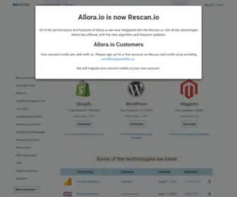 Allora.io(List of websites using any technology) Screenshot