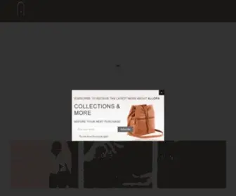 Alloraleathers.com(Genuine and Stylish Leather Bags Online for Men & Women) Screenshot