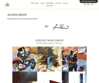 Alloramedia.us(Social Media Content and Marketing Videos and Photos) Screenshot