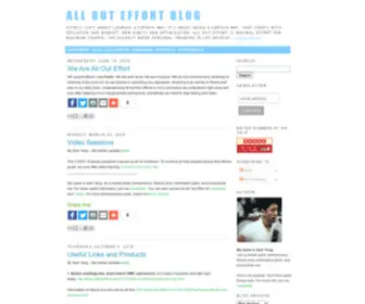 Allouteffort.com(All Out Effort Blog) Screenshot