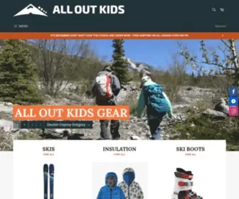 Alloutkids.com(All Out Kids Gear) Screenshot