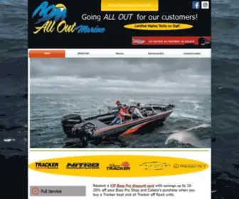 Alloutmarinellc.com(All Out Marine) Screenshot