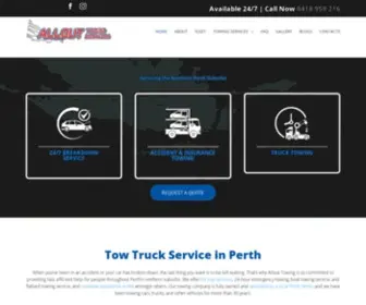 Allouttowing.com.au(Best Towing Service In Perth) Screenshot
