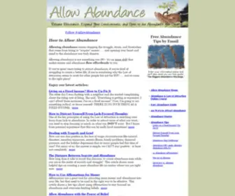 Allowabundance.com(Allow Abundance) Screenshot