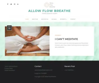 Allowflowbreathe.com(Allow Flow Breathe) Screenshot