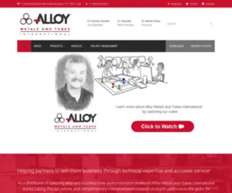 Alloy-Metals.com(Alloy Metals and Tubes International) Screenshot