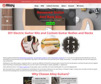 Alloyguitars.com(Custom Guitar Bodies) Screenshot