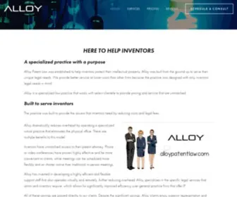 Alloypatentlaw.com(Alloy Patent Law) Screenshot