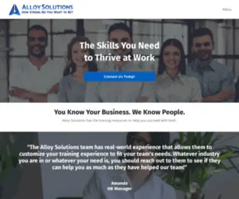 Alloystrong.com(Alloy Solutions) Screenshot