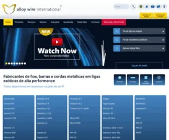 Alloywire.com.br(Alloy wire international) Screenshot