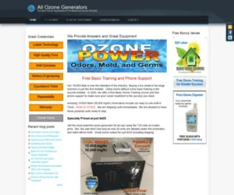 Allozone.com(All Ozone Generators) Screenshot