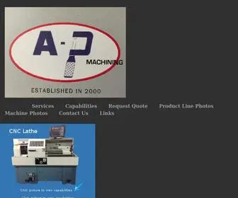 Allpageinc.com(Custom Machining) Screenshot