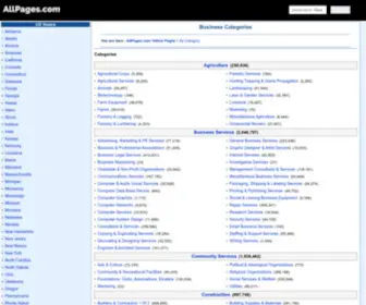 Allpages.com(Yellow pages) Screenshot