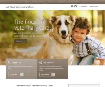 Allpawsvets.net(All Paws Veterinary Clinic) Screenshot