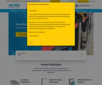 Allpax.de(Allpax Gastrobedarf) Screenshot