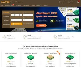 ALLPCB.com(World's Fastest PCB Manufacturing) Screenshot