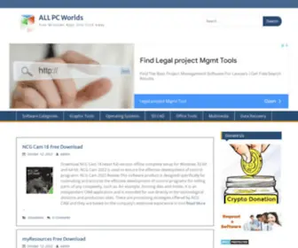 Allpcworlds.com(The website has been stopped) Screenshot