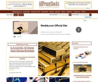Allpennystocks.com(All Penny Stocks.com) Screenshot