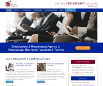 Allpersonnel.ca(Staffing, Employment & Recruitment Agency Mississauga) Screenshot