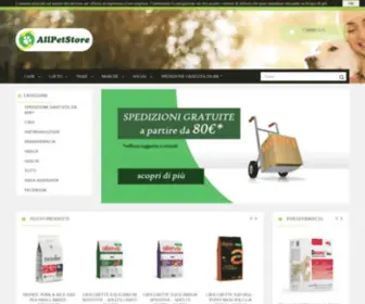 AllpetStore.it(AllPetStore vendita di prodotti per animali domestici) Screenshot