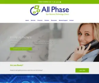 Allphasecom.com(Northwest's VoIP & IT Leader) Screenshot